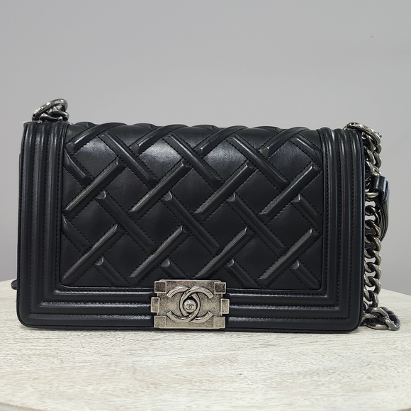 RARE Chanel Celtic Black Boy Bag - Picture 3 of 13
